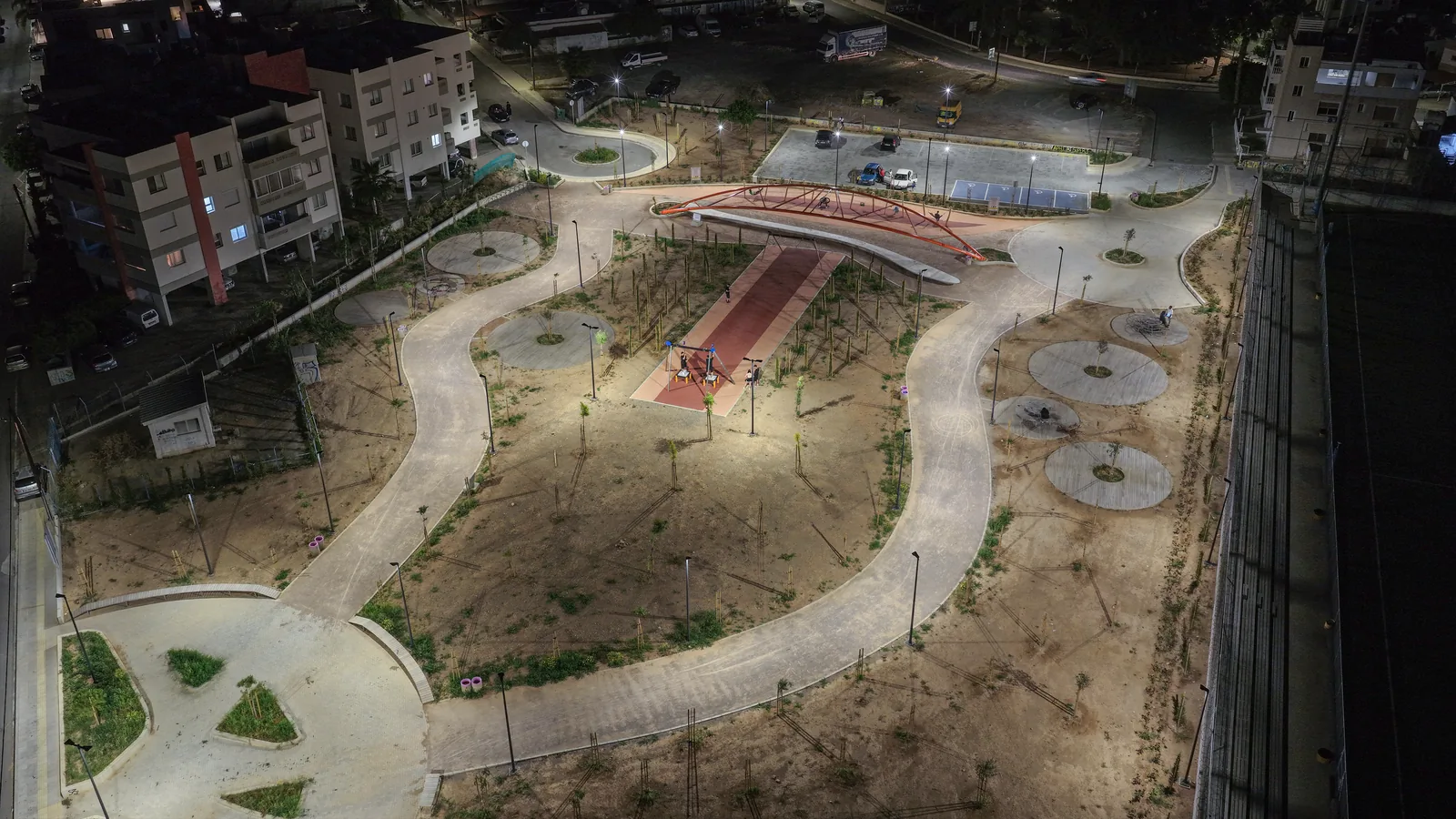 Aetos Square, Limassol lighting installation — project photo 2