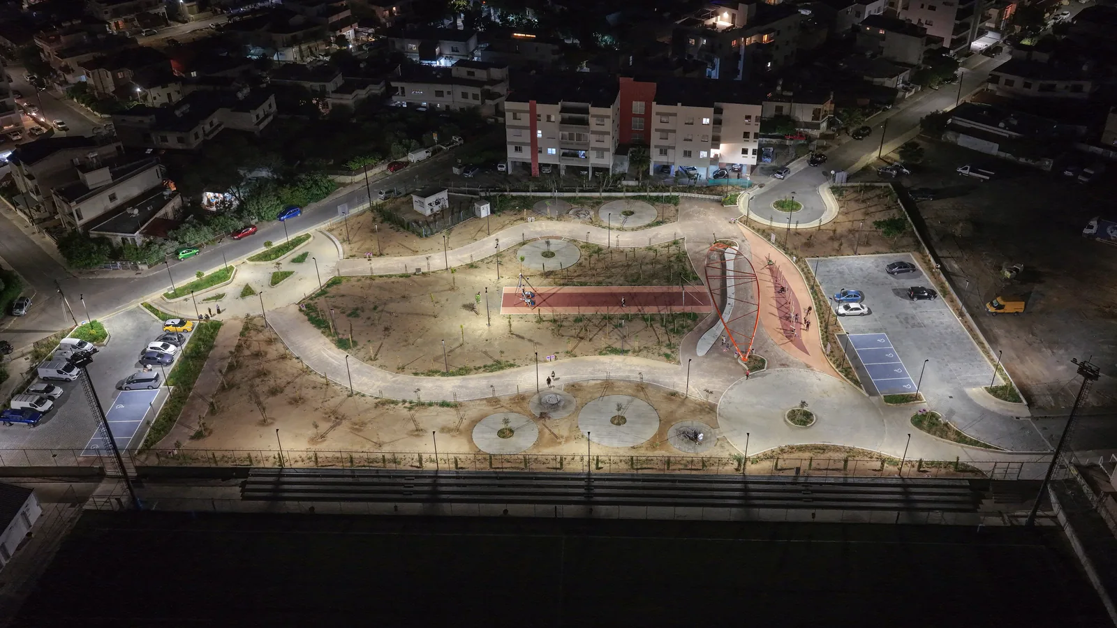 Aetos Square, Limassol lighting installation — project photo 3