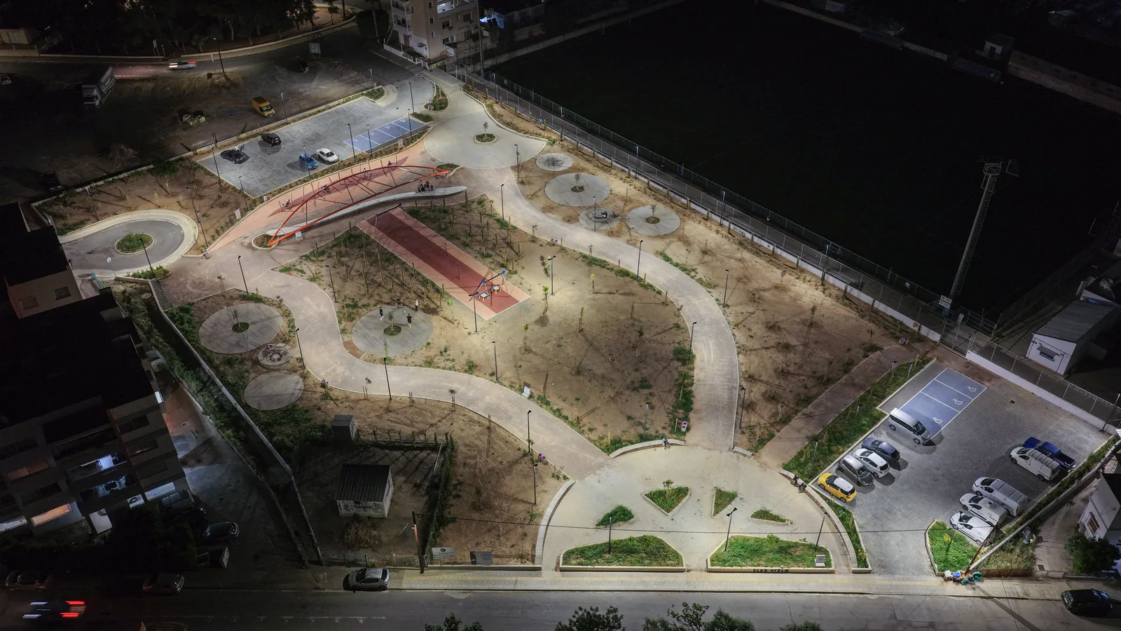 Aetos Square, Limassol lighting installation — project photo 4