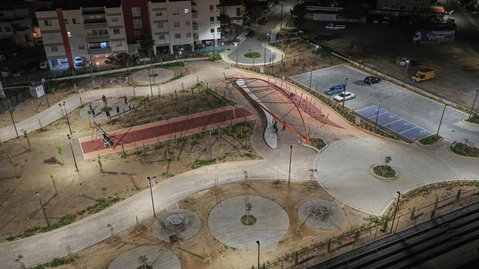 Aetos Square, Limassol lighting installation — project photo 5