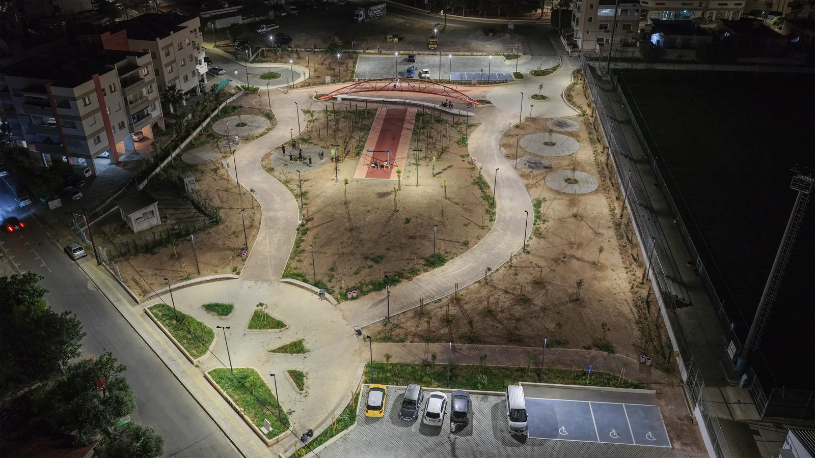 Aetos Square, Limassol lighting installation — project photo 6