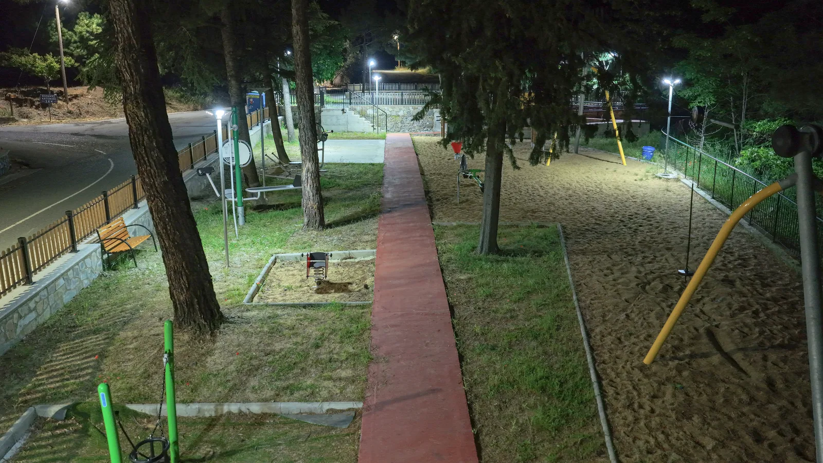 Amiantos Community Park lighting installation — project photo 5