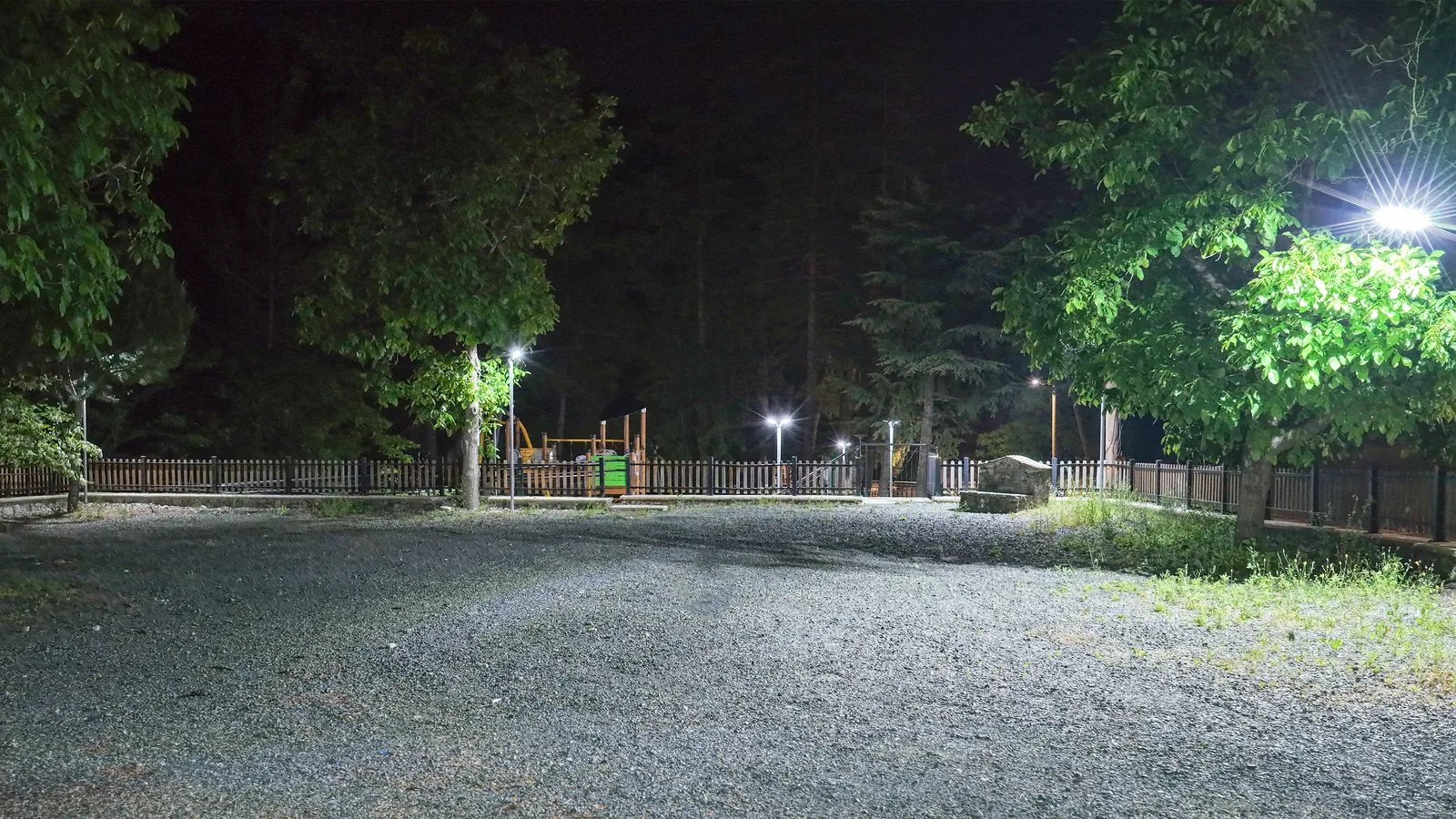 Amiantos Community Park lighting installation — project photo 6