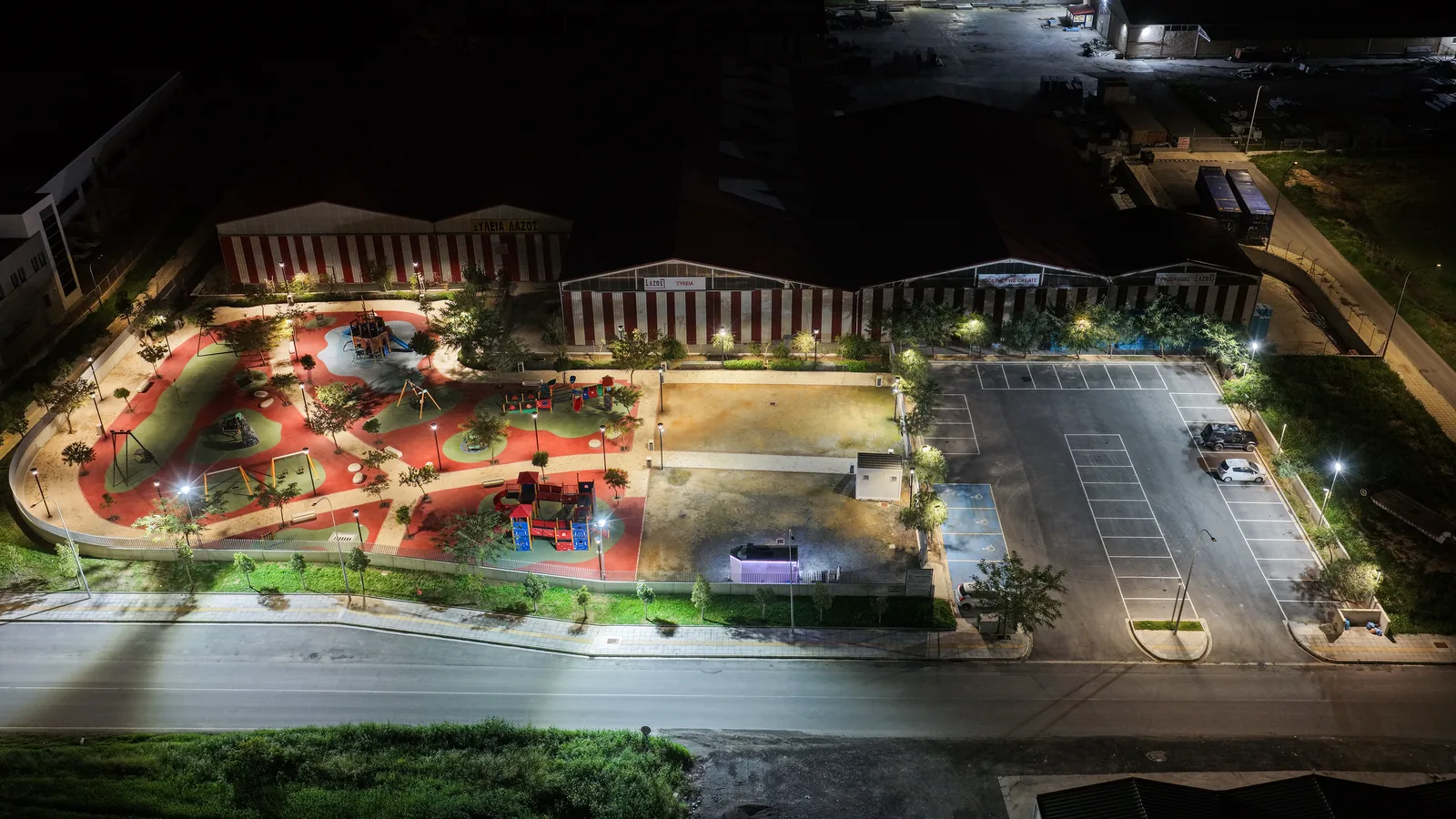 Aradippou Park lighting installation — project photo 3