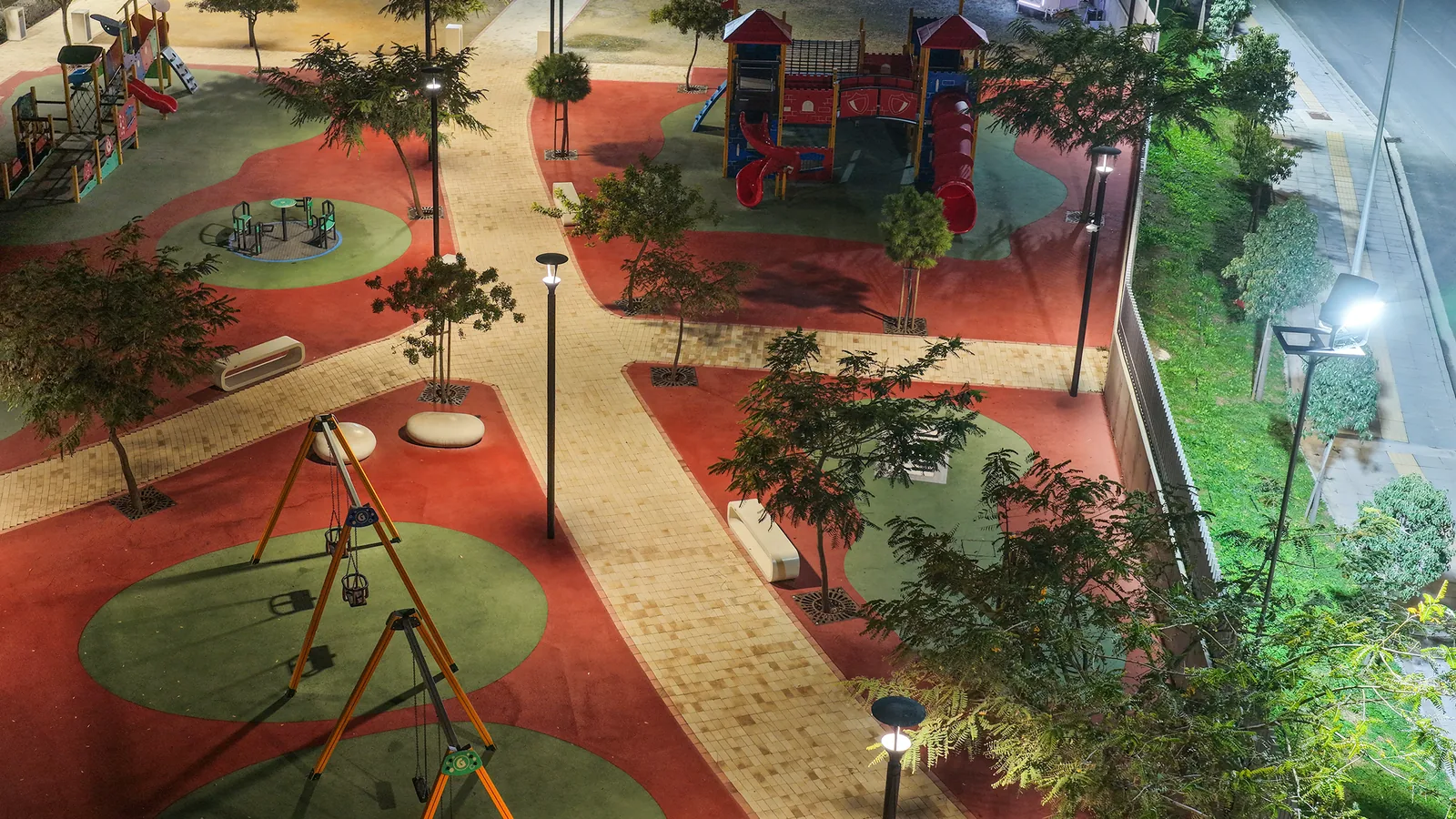 Aradippou Park lighting installation — project photo 6