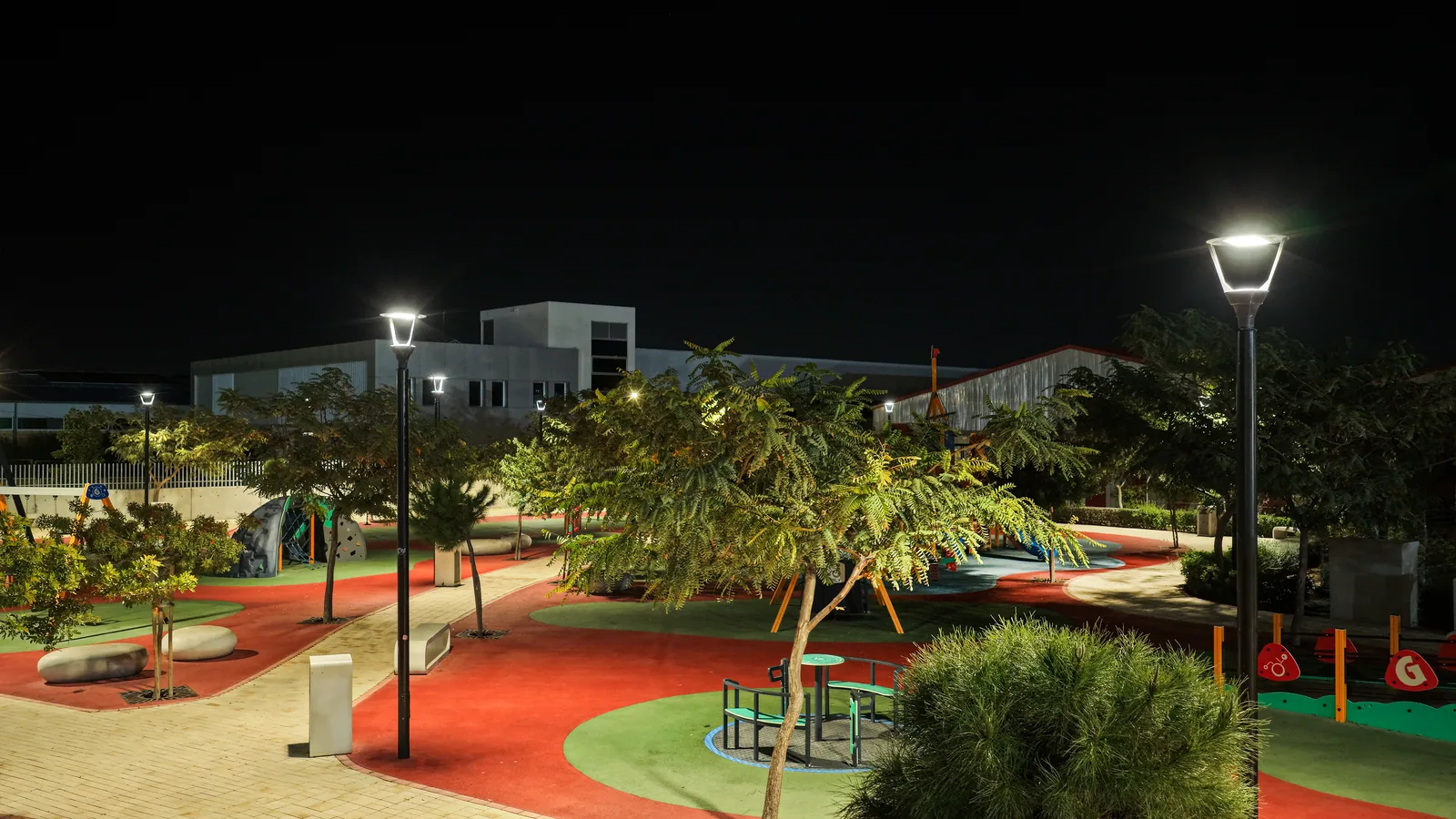 Aradippou Park lighting installation — project photo 12