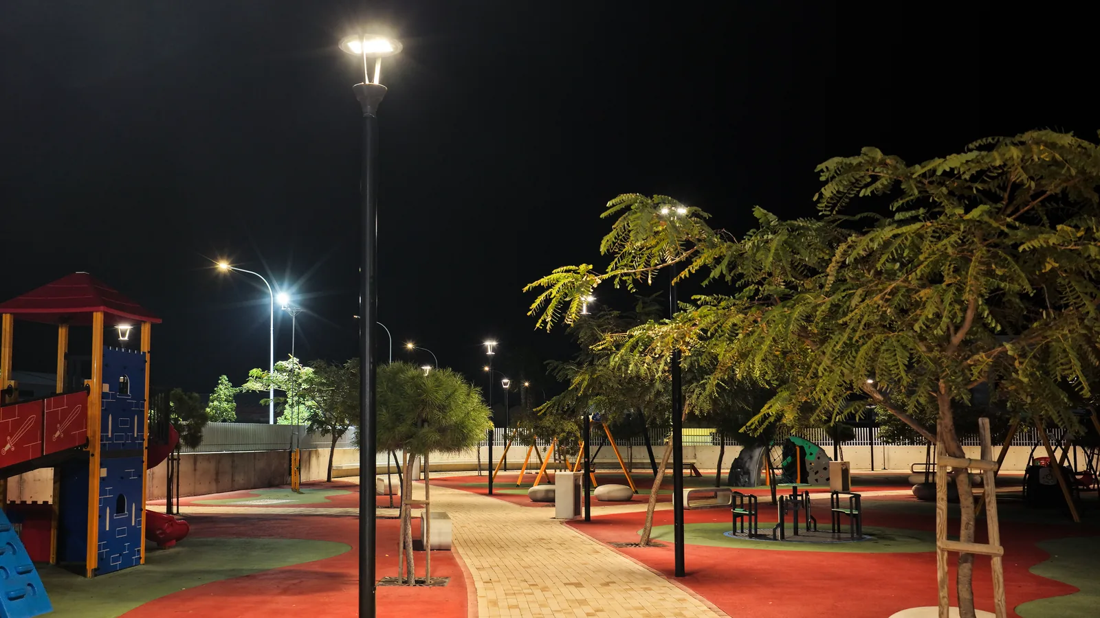 Aradippou Park lighting installation — project photo 13