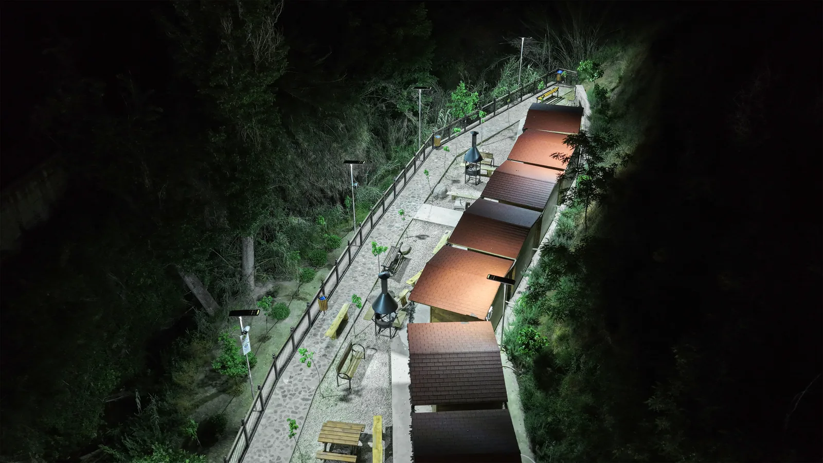 Kakopetria Smart Park lighting installation — project photo 2