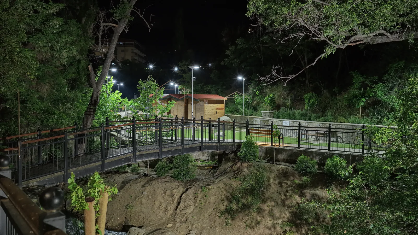 Kakopetria Smart Park lighting installation — project photo 7