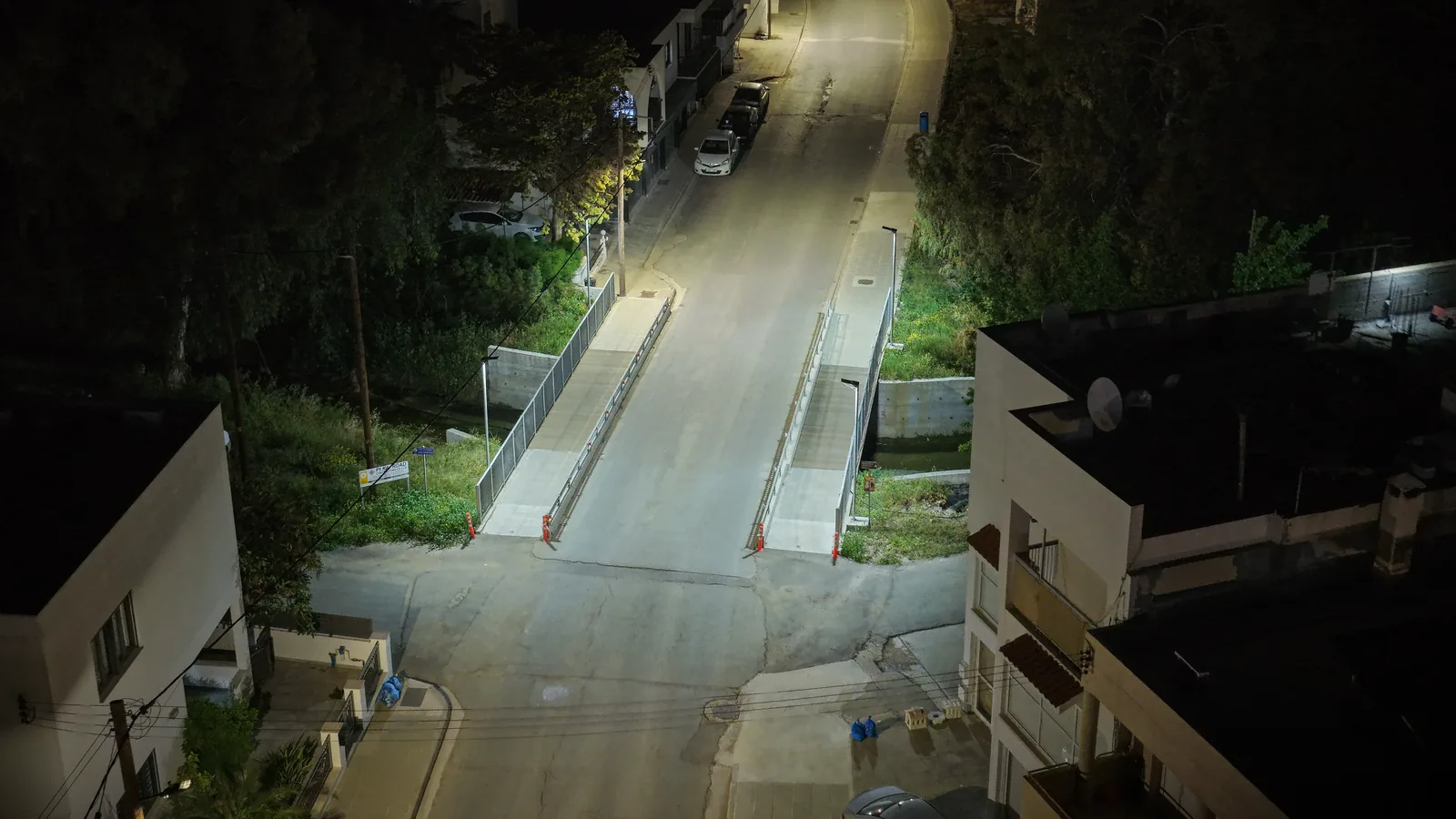 Paralimni Bridge lighting installation — project photo 3
